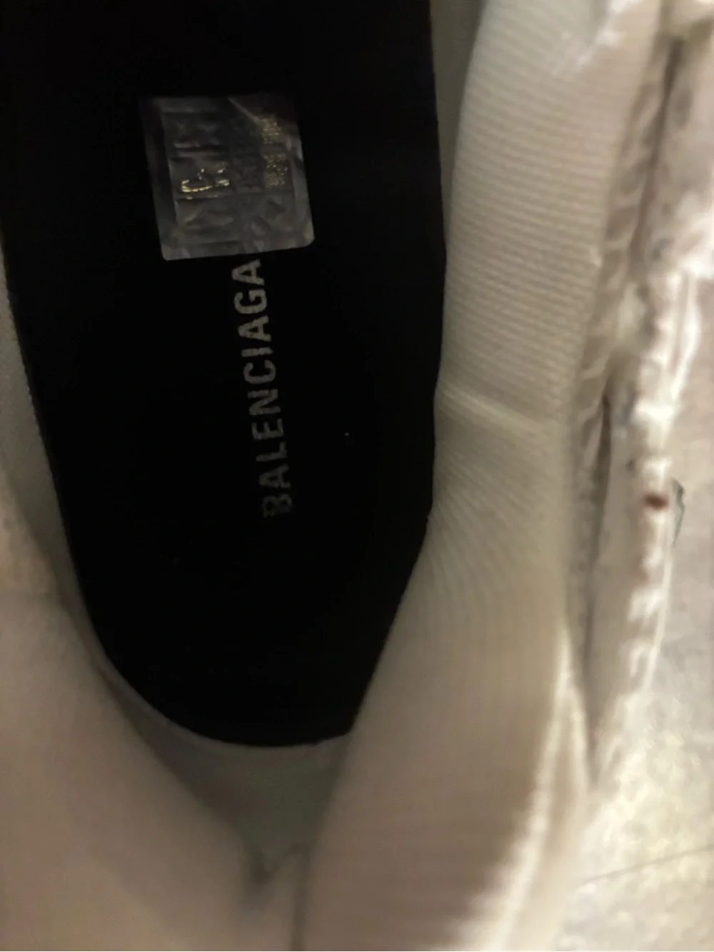 Balenciaga White Sneakers with Blue, Pink and Yellow Accents - Kids